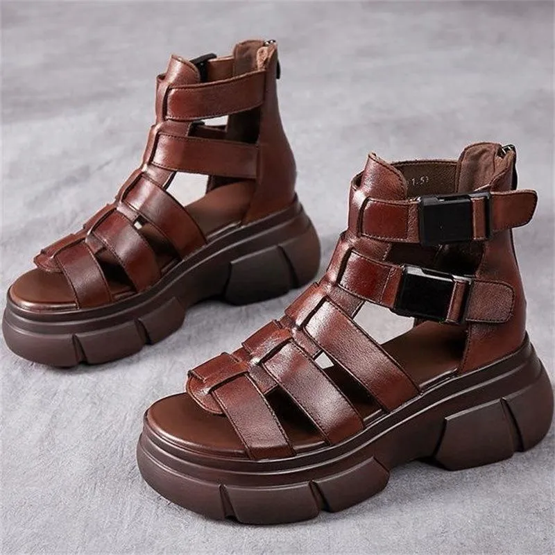 Waterproof Comfortably Leather Casual Sandal